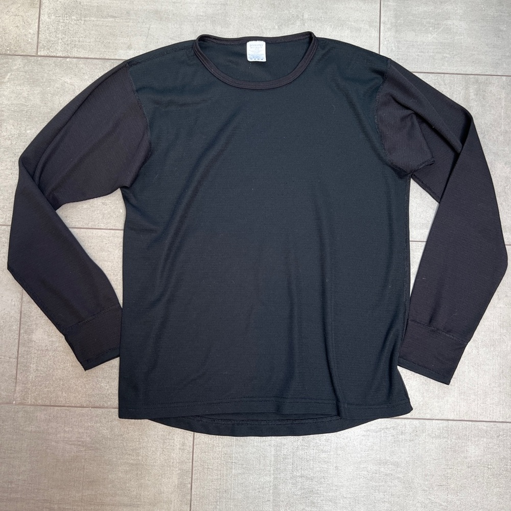 Men's Black “Base Layer” Long underwear top to keep you warm!🥶